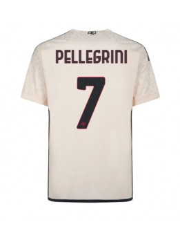 AS Roma Lorenzo Pellegrini #7 Replika Borta Kläder 2023-24 Kortärmad